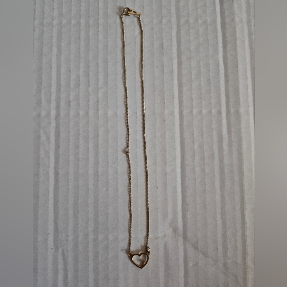 Vintage Artistry TM Gold Plated 12K GF Heart Necklace SIGNED